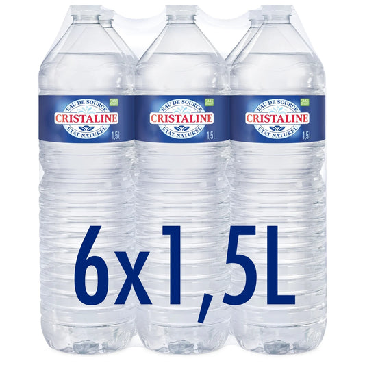 CRISTALINE Eau De Source 6x1,5L